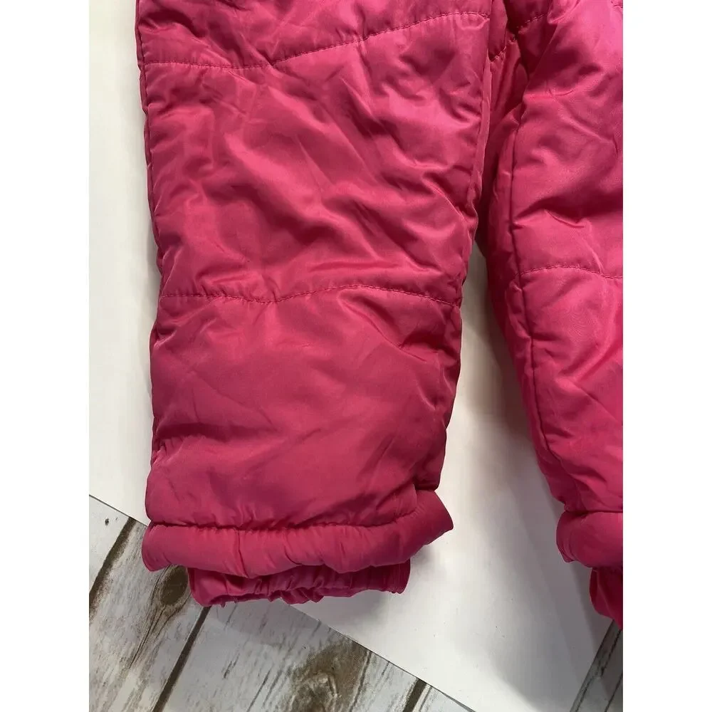 Weatherproof Baby Snow Pants Bibs and Jacket Pink 24 months Ruffled Puffer Coat